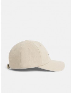 Gorra raquetas bordadas beige 2