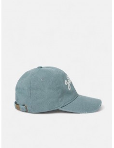 Gorra silbon desgastada verde 2