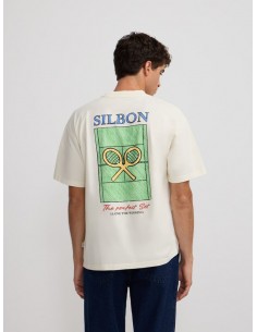 Camiseta relaxed fit perfect set crema