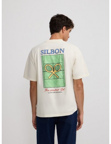 Camiseta relaxed fit perfect set crema