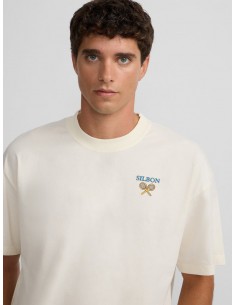 Camiseta relaxed fit perfect set crema 2