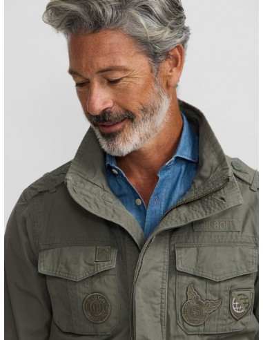 Chaqueta militar parches dye verde