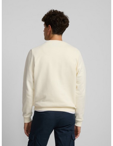 Sudadera silbon raqueta media crema