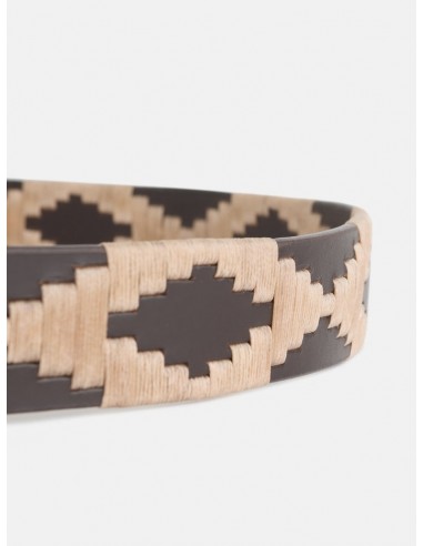 Cinturon piel argentino beige