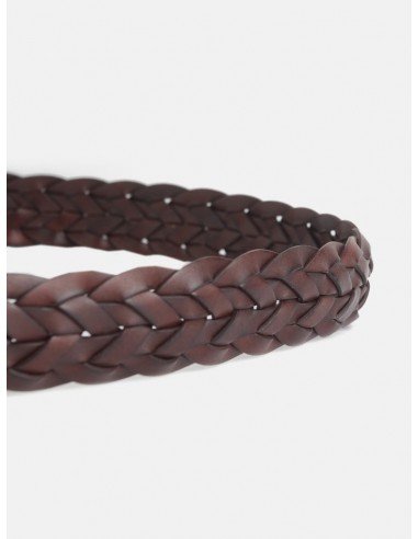 Cinturon trenzado piel