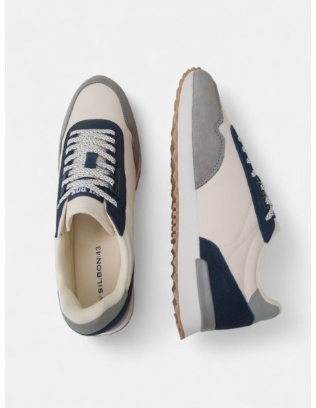 Zapatilla Running Relax Multicolor Beige