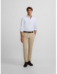 Pantalon chino casual beige