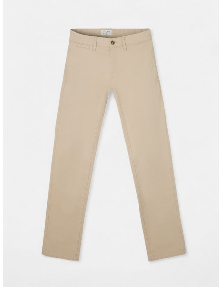 Pantalon chino casual beige