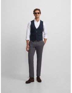 Pantalon chino casual gris oscuro