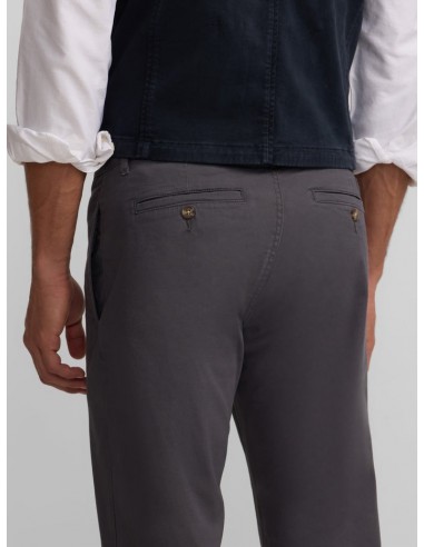 Pantalon chino casual gris oscuro