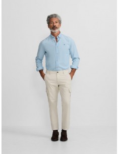 Pantalon cargo casual piedra