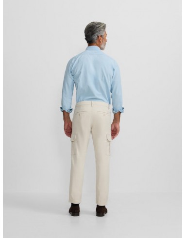 Pantalon cargo casual piedra