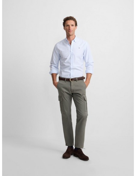 Pantalon cargo casual verde