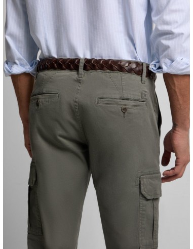 Pantalon cargo casual verde