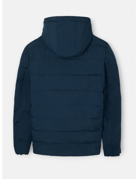 Abrigo tecnico reversible capucha gris marino