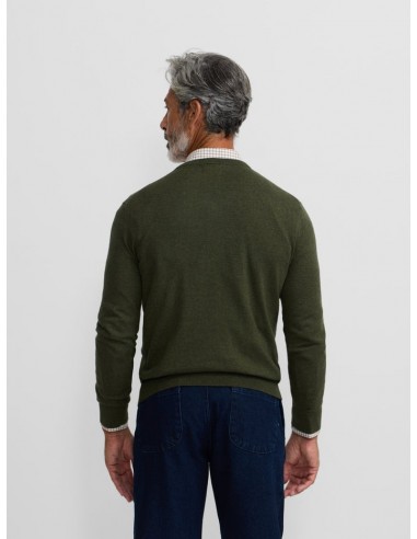 Jersey classic cuello pico verde