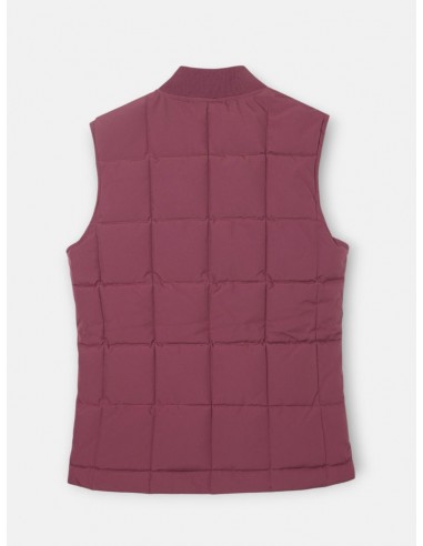 Chaleco tecnico cuadros burdeos