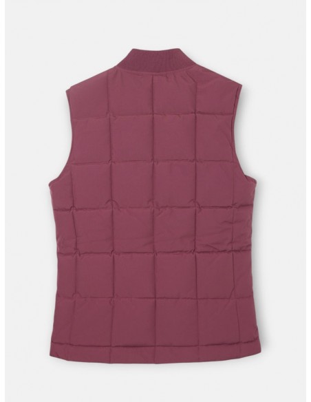 Chaleco tecnico cuadros burdeos