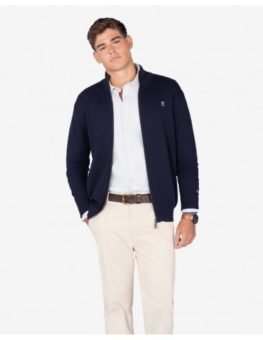 CARDIGAN ICON ZIPPER NAVY BLUE