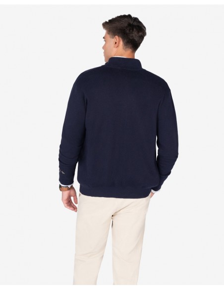 CARDIGAN ICON ZIPPER NAVY BLUE