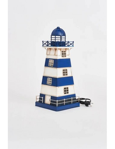 Faro de metal: L: 16,5 cm - W: 16,5 cm - H: 40,5 cm