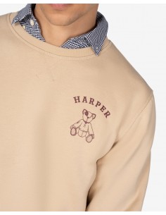 SUDADERA ARTHUR TOASTED BEIGE 2