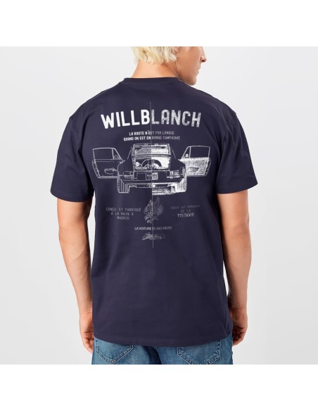 Camiseta Willblanch Navy Carbon Porsche