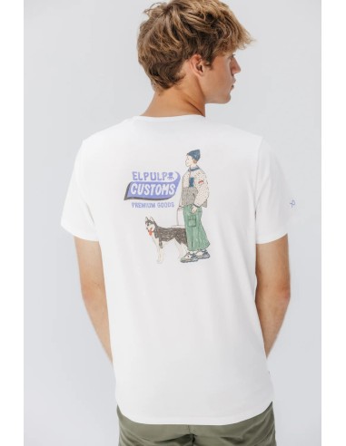 CAMISETA ELPULPO CUSTOMS BLANCO PURO