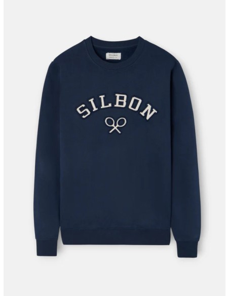 Sudadera raqueta media pana azul marino