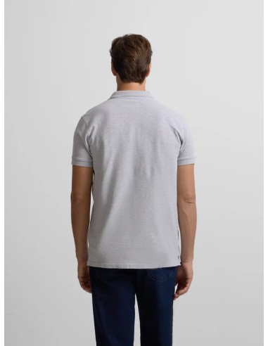 Polo clasico liso gris
