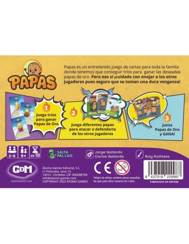 Papas- Juego de Mesa