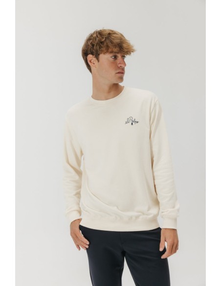 SUDADERA ELPULPO ARCTIC CLUB BLANCO ROTO