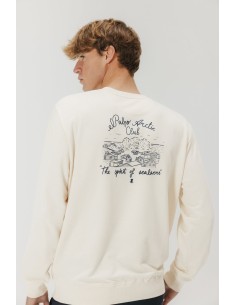 SUDADERA ELPULPO ARCTIC CLUB BLANCO ROTO