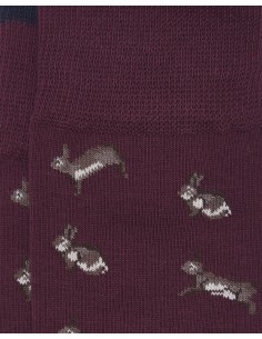 Calcetines KIFF KIFF Conejos Burdeos 2
