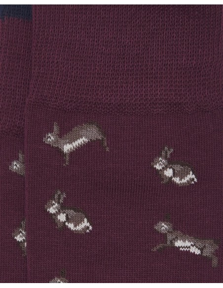 Calcetines KIFF KIFF Conejos Burdeos