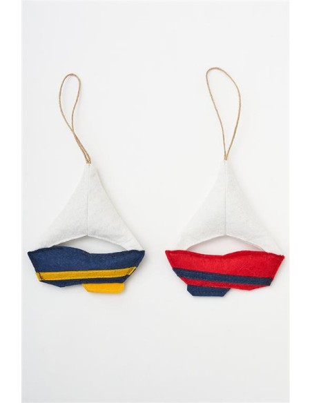 Set de 2 Veleros de Fieltro