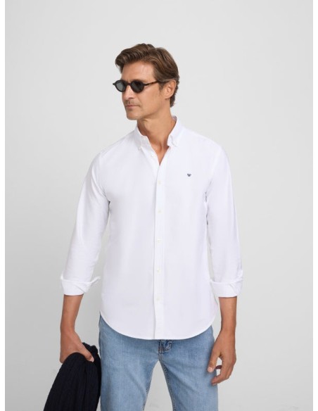 Camisa sport oxford blanca
