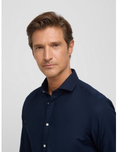 Camisa sport estructura espiga navy 2