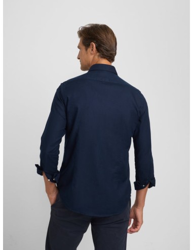 Camisa sport estructura espiga navy