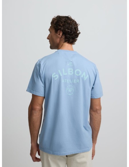 Camiseta atelier azul