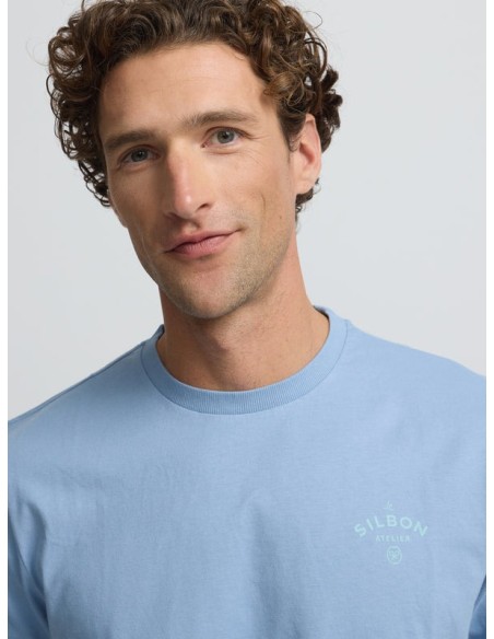 Camiseta atelier azul