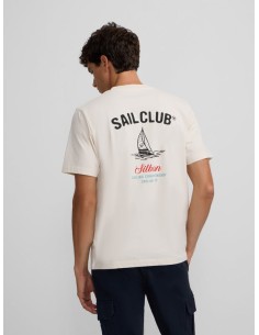 Camiseta sail club crema