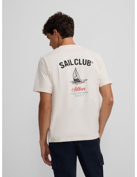 Camiseta sail club crema