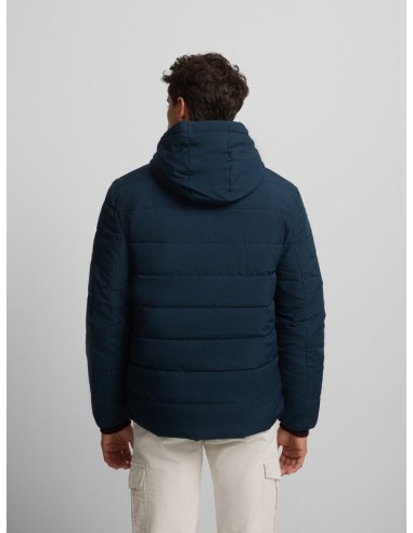 Abrigo tecnico reversible capucha gris marino