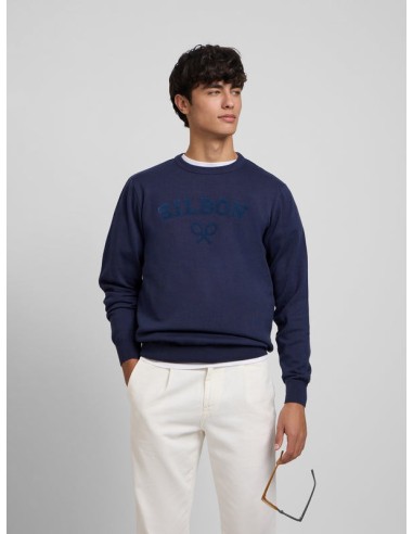 Jersey raqueta media azul marino