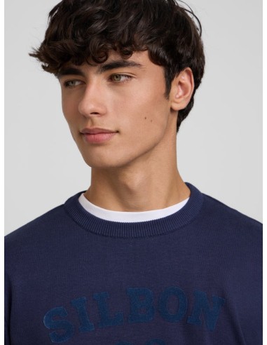 Jersey raqueta media azul marino