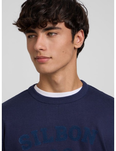 Jersey raqueta media azul marino