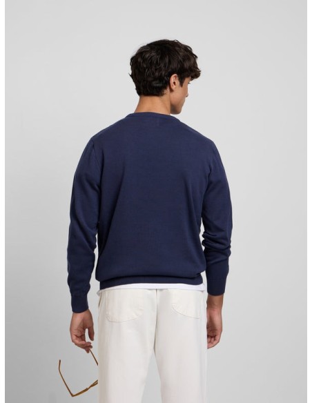 Jersey raqueta media azul marino