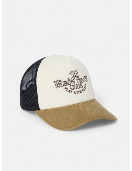 Gorra trucker tennis club pana beige