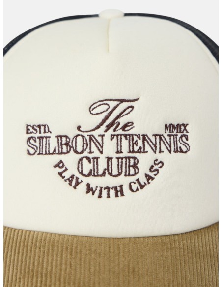 Gorra trucker tennis club pana beige